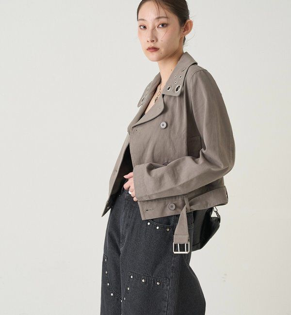  「SHORT EYELET PEA JACKET」|ブルゾン・スタジャン|