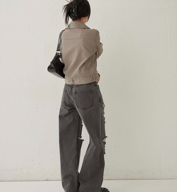  「SHORT EYELET PEA JACKET」|ブルゾン・スタジャン|