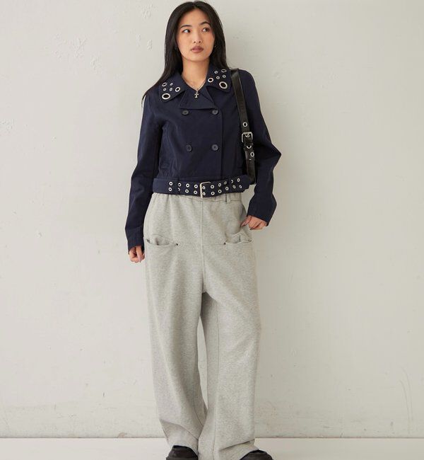  「SHORT EYELET PEA JACKET」|ブルゾン・スタジャン|