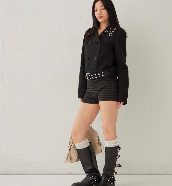  「SHORT EYELET PEA JACKET」|ブルゾン・スタジャン|