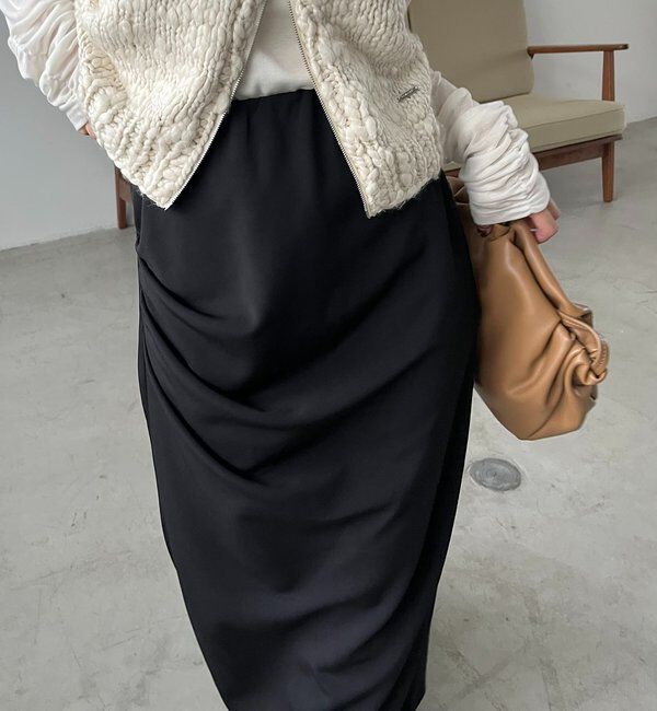  「カットドレープスカート」|スカート|