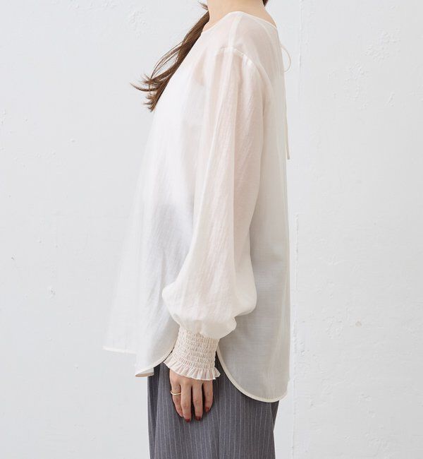  「2WAYミニマルタイブラウス」|シャツ・ブラウス|