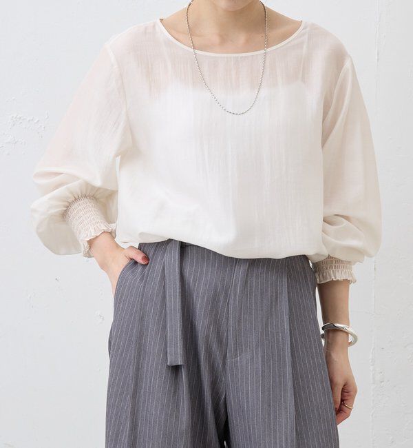  「2WAYミニマルタイブラウス」|シャツ・ブラウス|