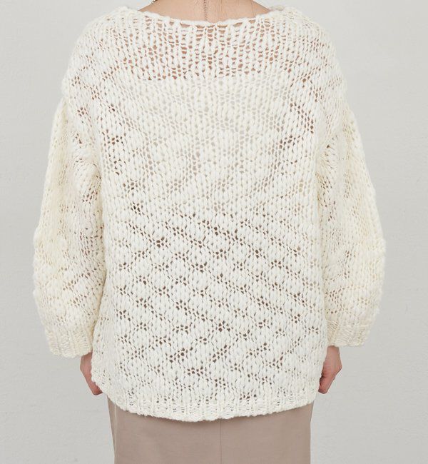  「テクスチャーオーバーニット」|パーカー|