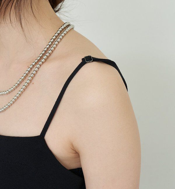  「【26SS予約】総針ニットキャミワンピース」|ワンピース|