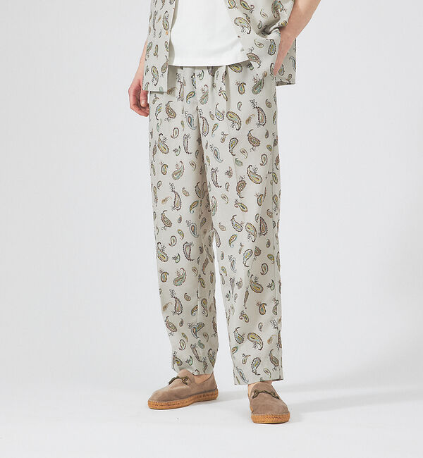 ABAHOUSE「【セットアップ対応】LONGCHAMP ワイドシルエット パンツ」|その他|ベージュ