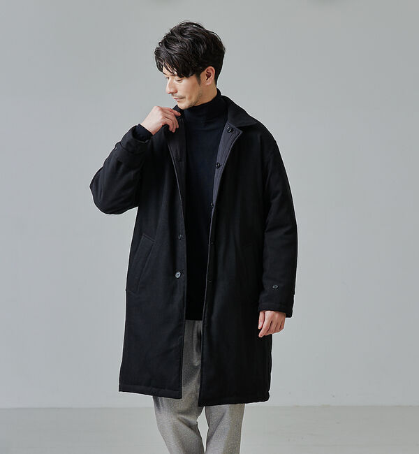 ABAHOUSE「【リバーシブル着用可】バーティカル パデット ステンカラーコート / バルマカー」|ステンカラーコート|