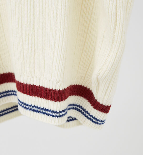 ABAHOUSE「【LACOSTE/ラコステ】Vネックリブニットセーター ＡＨ3133」|ニット・セーター|