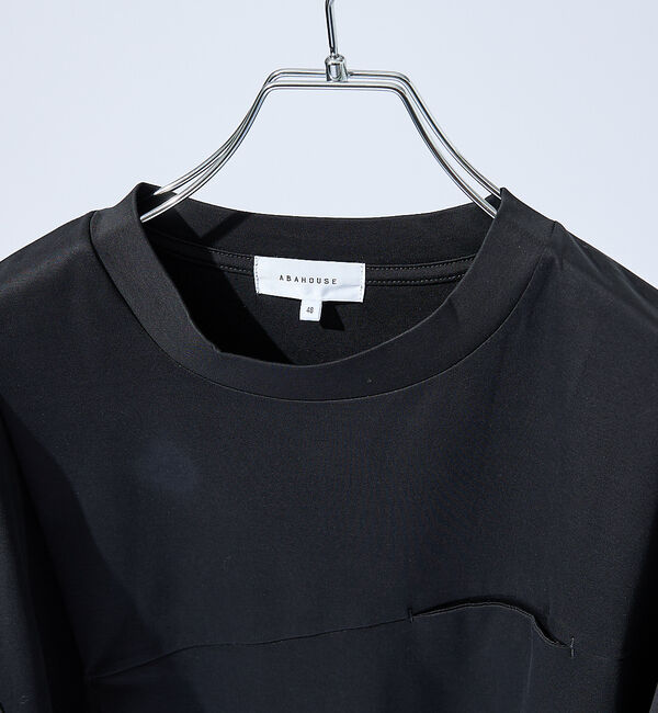 ABAHOUSE「TUCK＆SEAM コットンポンチ 半袖Tシャツ」|Tシャツ・カットソー|