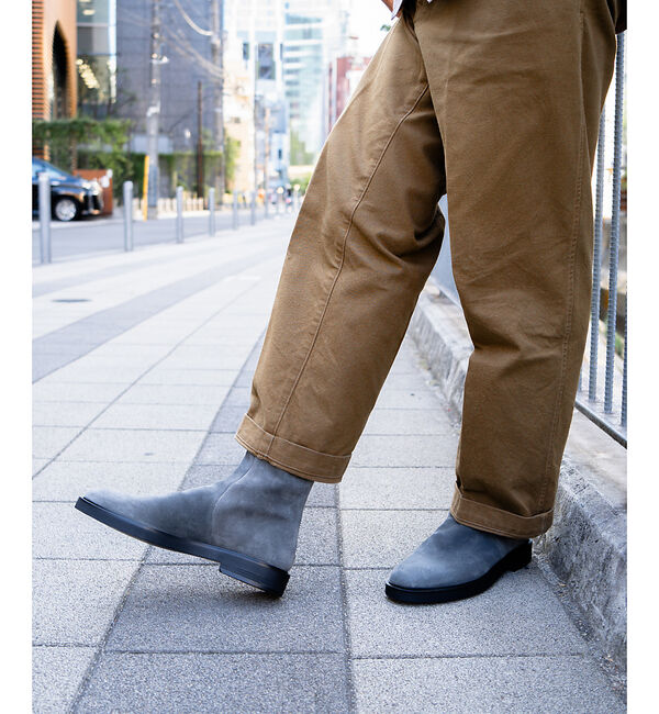 alfredoBANNISTER「【ソフトレザー】ドレープ ロング バックジップ ブーツ」|ショートブーツ|