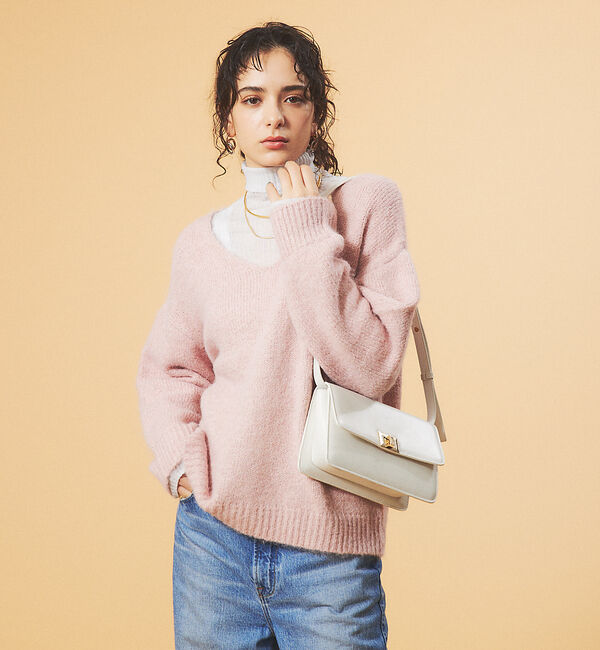 Rouge vif「【一部店舗限定】ブークレーVネックニット」|ニット・セーター|