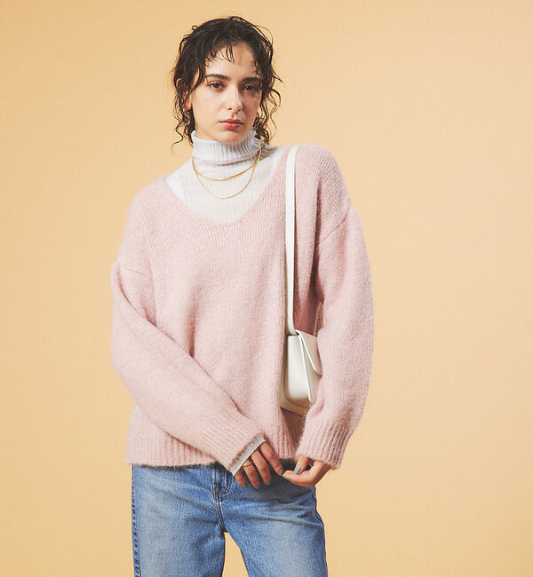 Rouge vif「【一部店舗限定】ブークレーVネックニット」|ニット・セーター|