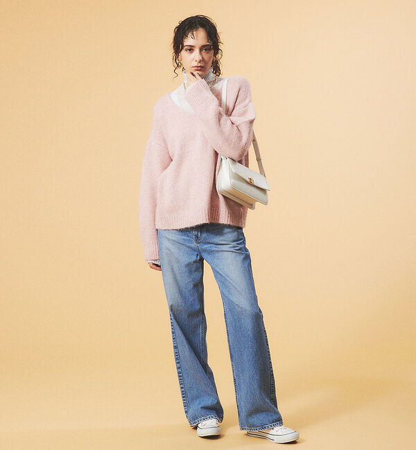 Rouge vif「【一部店舗限定】ブークレーVネックニット」|ニット・セーター|