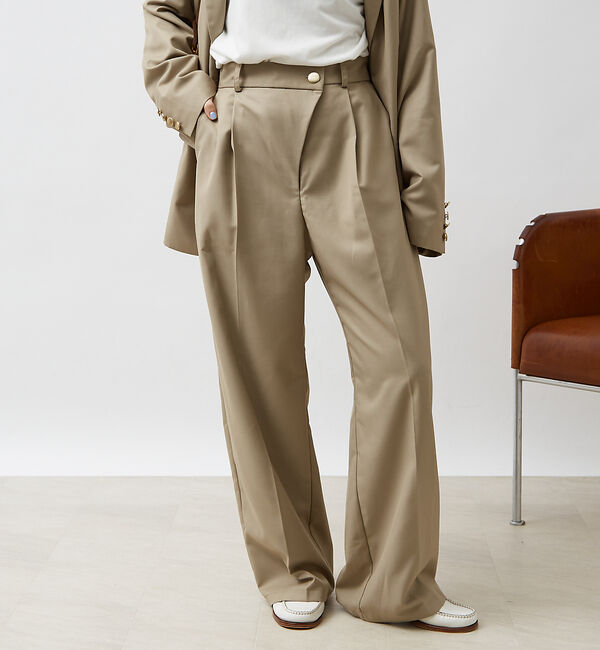 Rouge vif「【一部店舗限定】【2点セット】スリットジャケット＆ウエストクロスパンツSET」|テーラードジャケット|