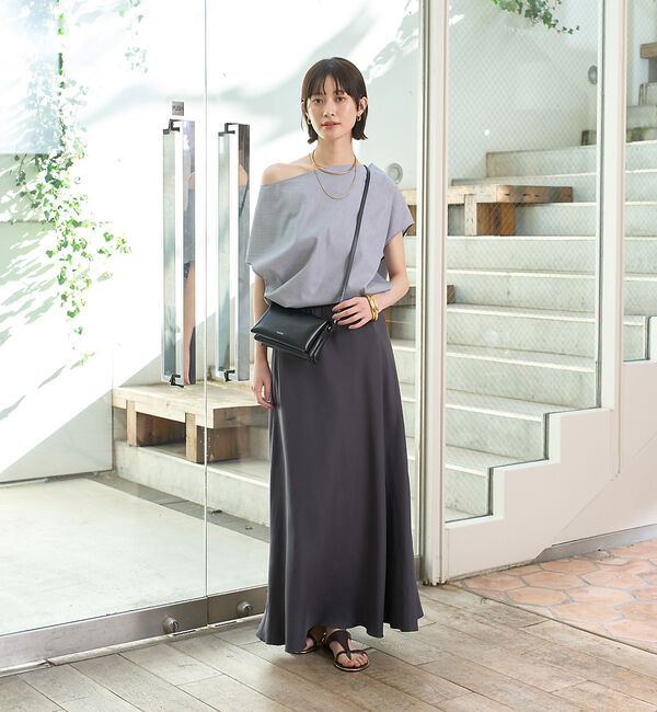 Rouge vif「ドレープカラーブラウス」|シャツ・ブラウス|