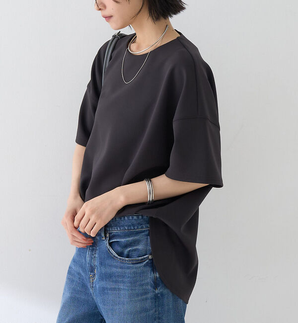 Rouge vif「【接触冷感】ストレッチダンボール半袖プルオーバー」|Tシャツ・カットソー|スミクロ
