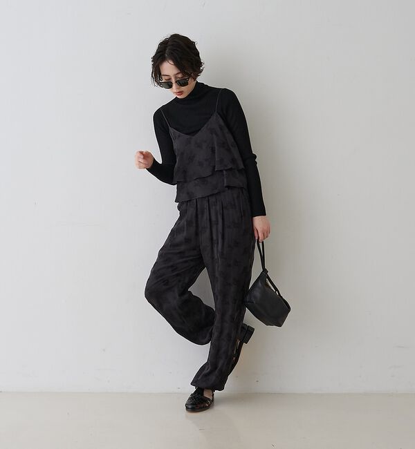 Rouge vif「防縮Wシアータートルリブニット」|ニット・セーター|