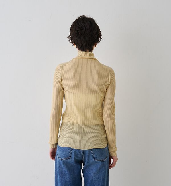 Rouge vif「防縮Wシアータートルリブニット」|ニット・セーター|