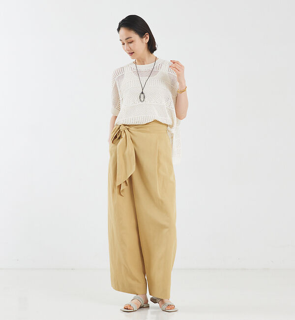 qualite「ライトリネンラップパンツ」|その他|
