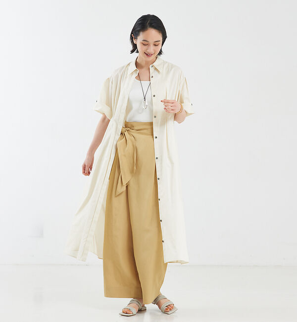 qualite「ライトリネンラップパンツ」|その他|