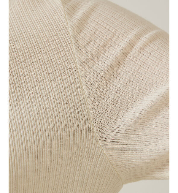 qualite「シルクMIXテレコプルオーバー」|ニット・セーター|