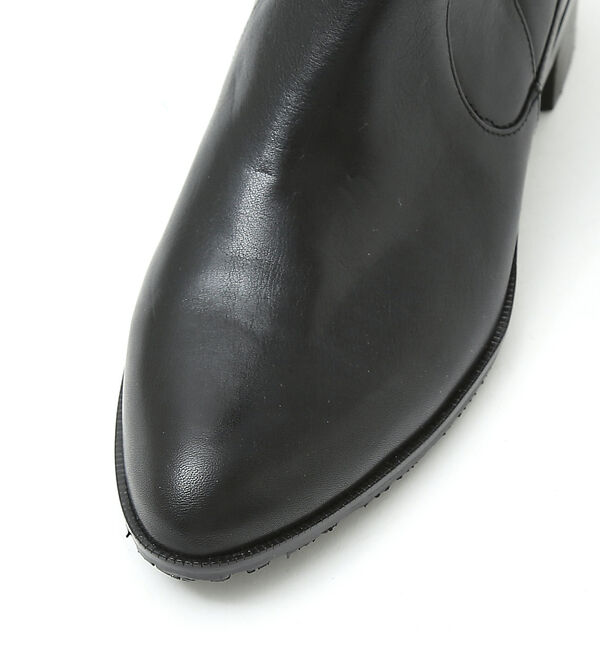 AU BANNISTER「【スノーソール】切り替えフラットロングブーツ」|ショートブーツ|