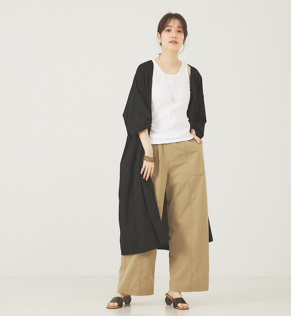 abahouse mavie「テレコタンクトップ」|キャミソール|ホワイト