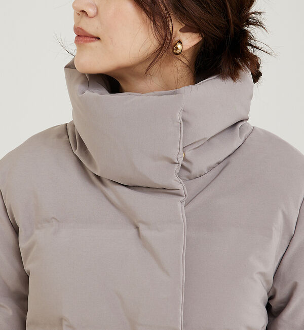 abahouse mavie「【WEB Domani掲載】袖リブシームレススタンドダウン/ロングセラー/定番/」|ダウン|