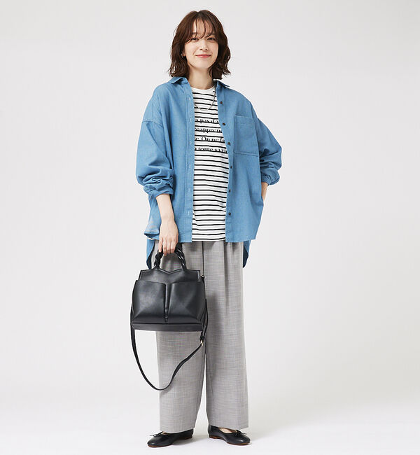 abahouse mavie「デニムオーバーシャツ」|シャツ・ブラウス|