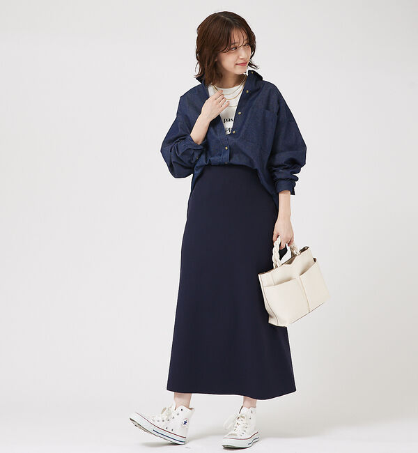 abahouse mavie「デニムオーバーシャツ」|シャツ・ブラウス|