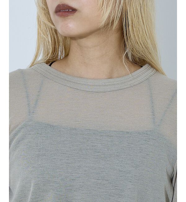 NOMINE「ダブルスリーブ シアー ロンT」|Tシャツ・カットソー|