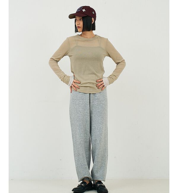 NOMINE「ダブルスリーブ シアー ロンT」|Tシャツ・カットソー|