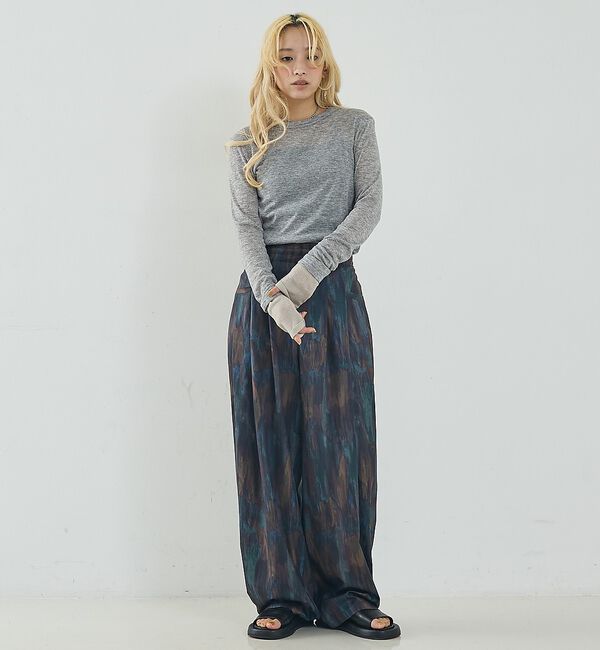 NOMINE「ダブルスリーブ シアー ロンT」|Tシャツ・カットソー|