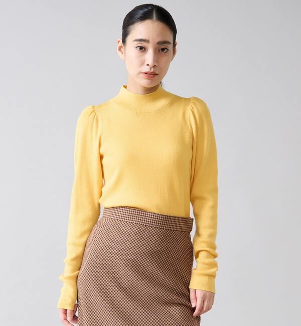 TIARA「パフスリーブリブニット」|ニット・セーター|