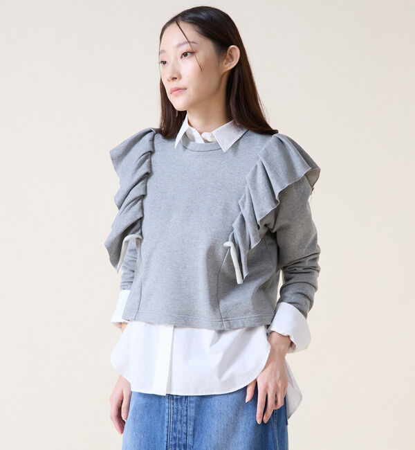 TIARA「パールカフスシャツ」|シャツ・ブラウス|