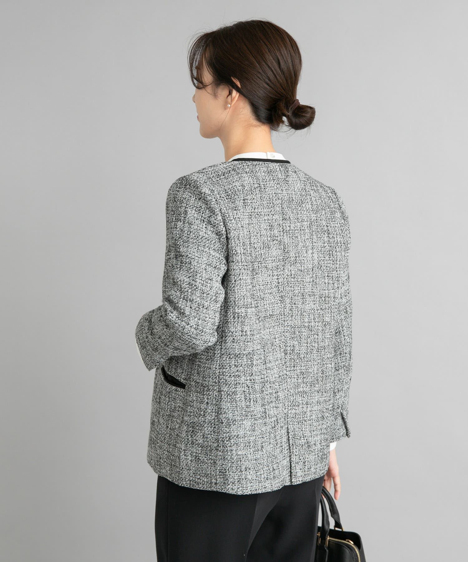 URBAN RESEARCH DOORS「ツィードVネックロングジャケット」|その他|