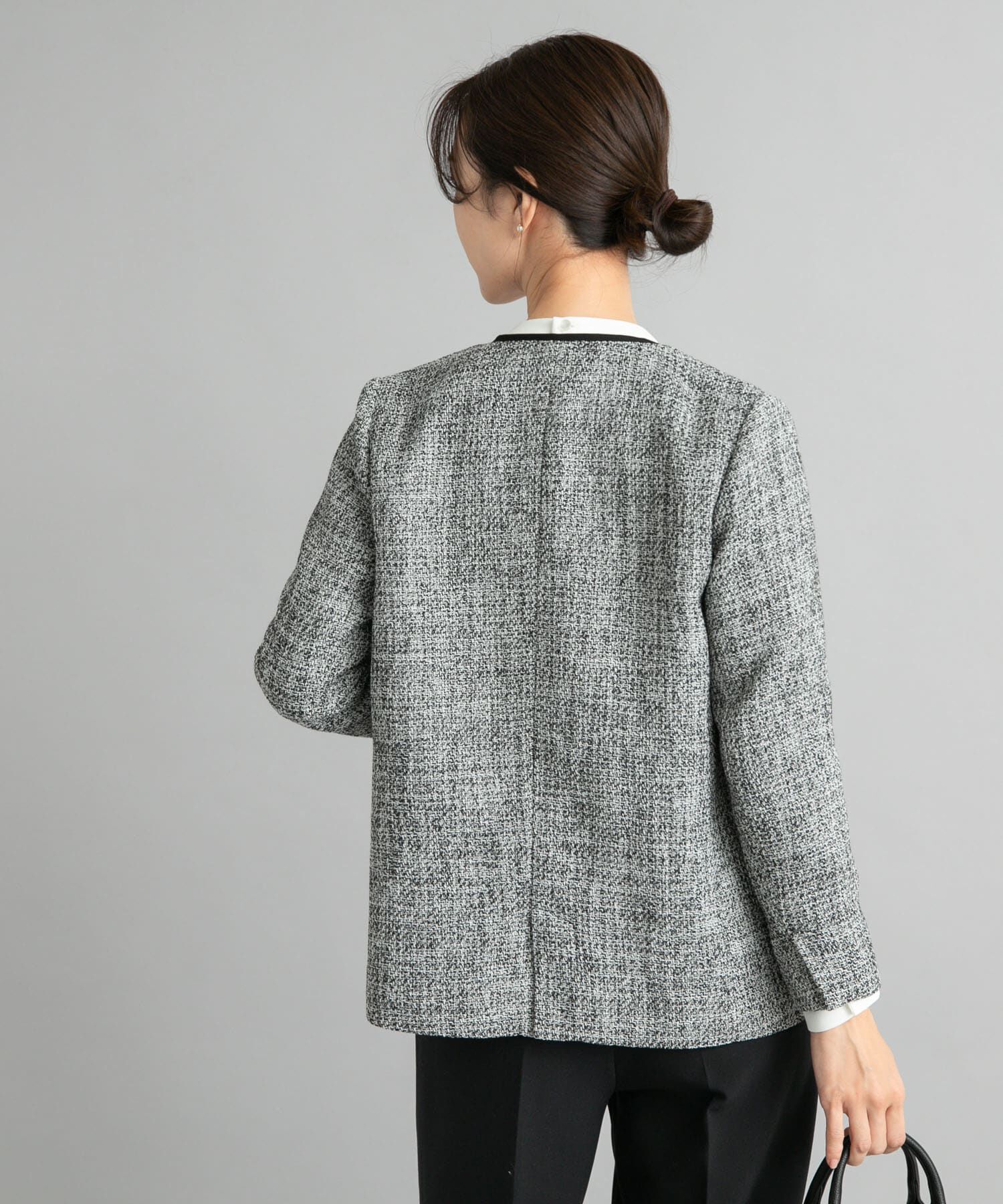 URBAN RESEARCH DOORS「ツィードVネックロングジャケット」|その他|