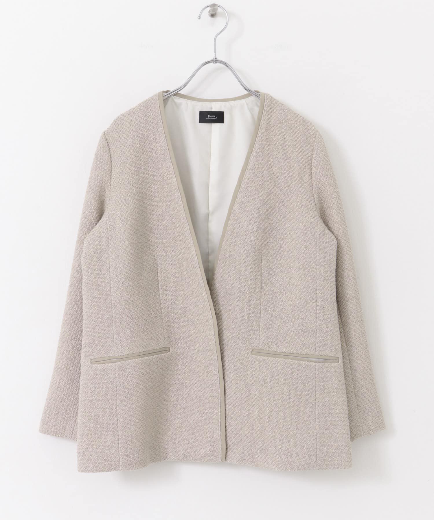 URBAN RESEARCH DOORS「ツィードVネックロングジャケット」|その他|