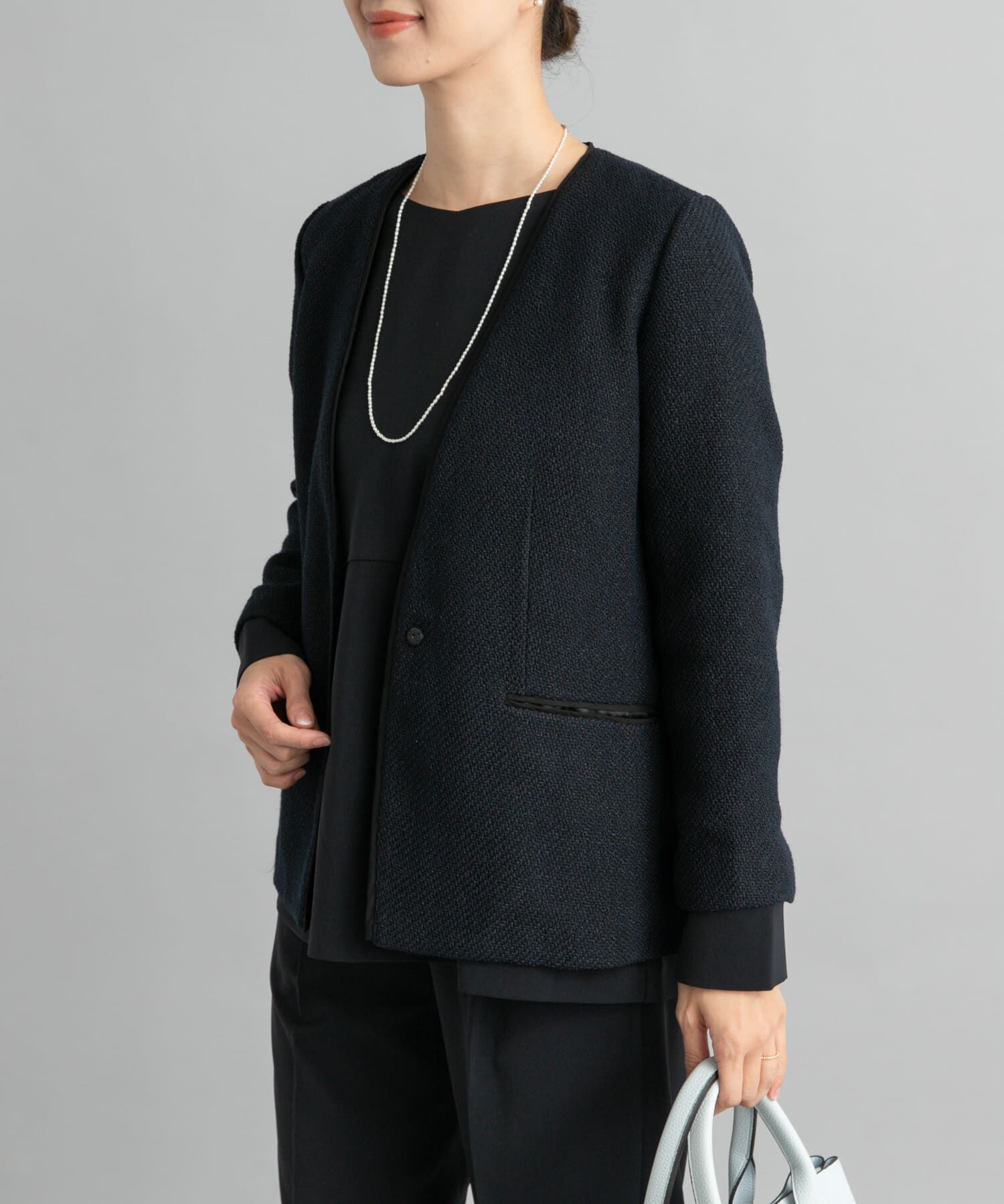 URBAN RESEARCH DOORS「ツィードVネックロングジャケット」|その他|