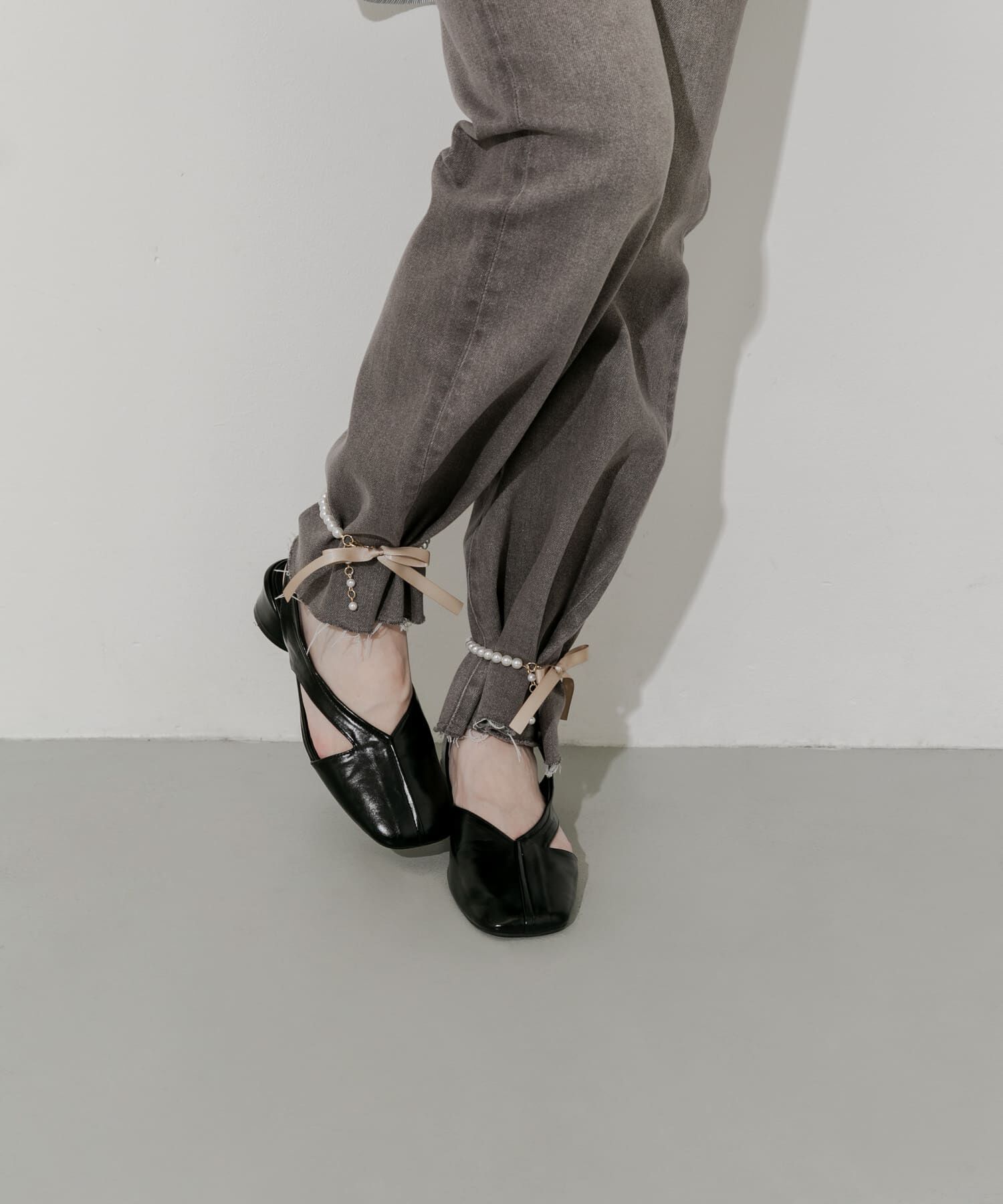 SMELLY「『WEB/一部店舗限定』パールリボンアンクレット」|アンクレット|