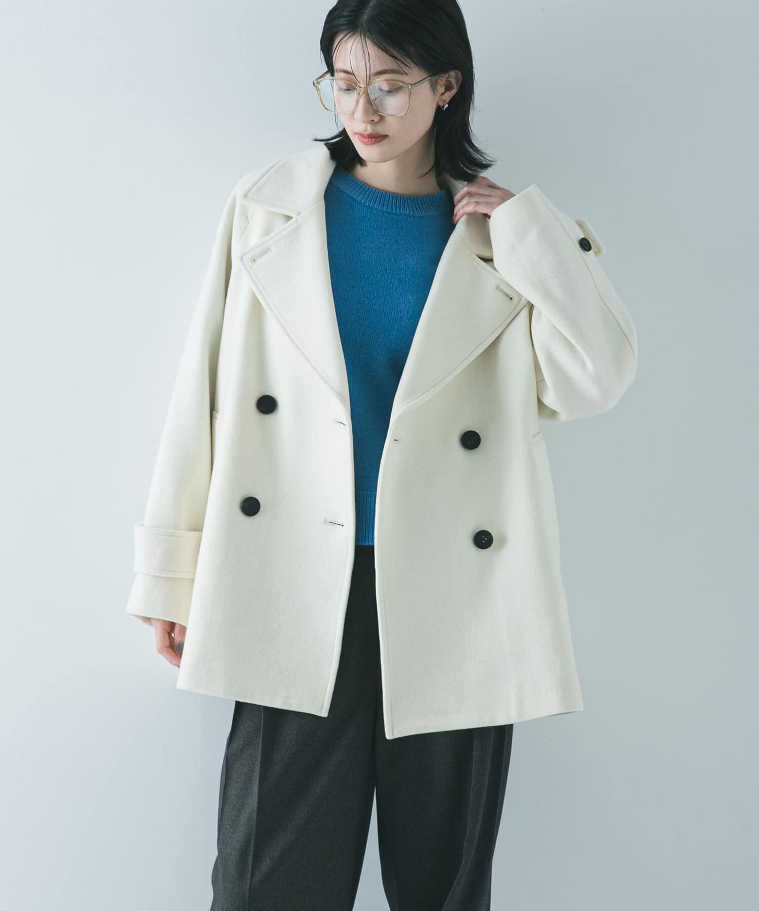 ★新品★ URBAN RESEARCH＊スーパー100メルトンPコート URBAN RESEARCH（アーバンリサーチ） スーパー100メルトンPコート