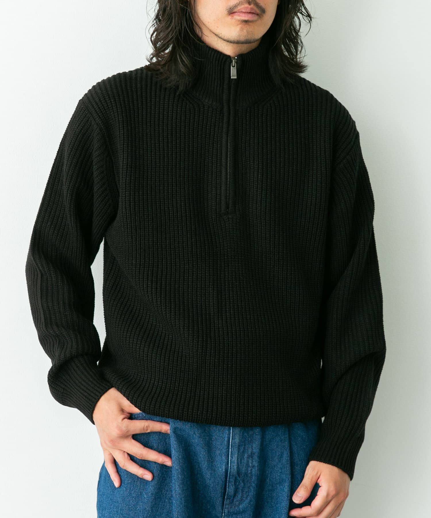 Sonny Label 「マルチサイズハーフジップニットプルオーバー」|ニット・セーター|