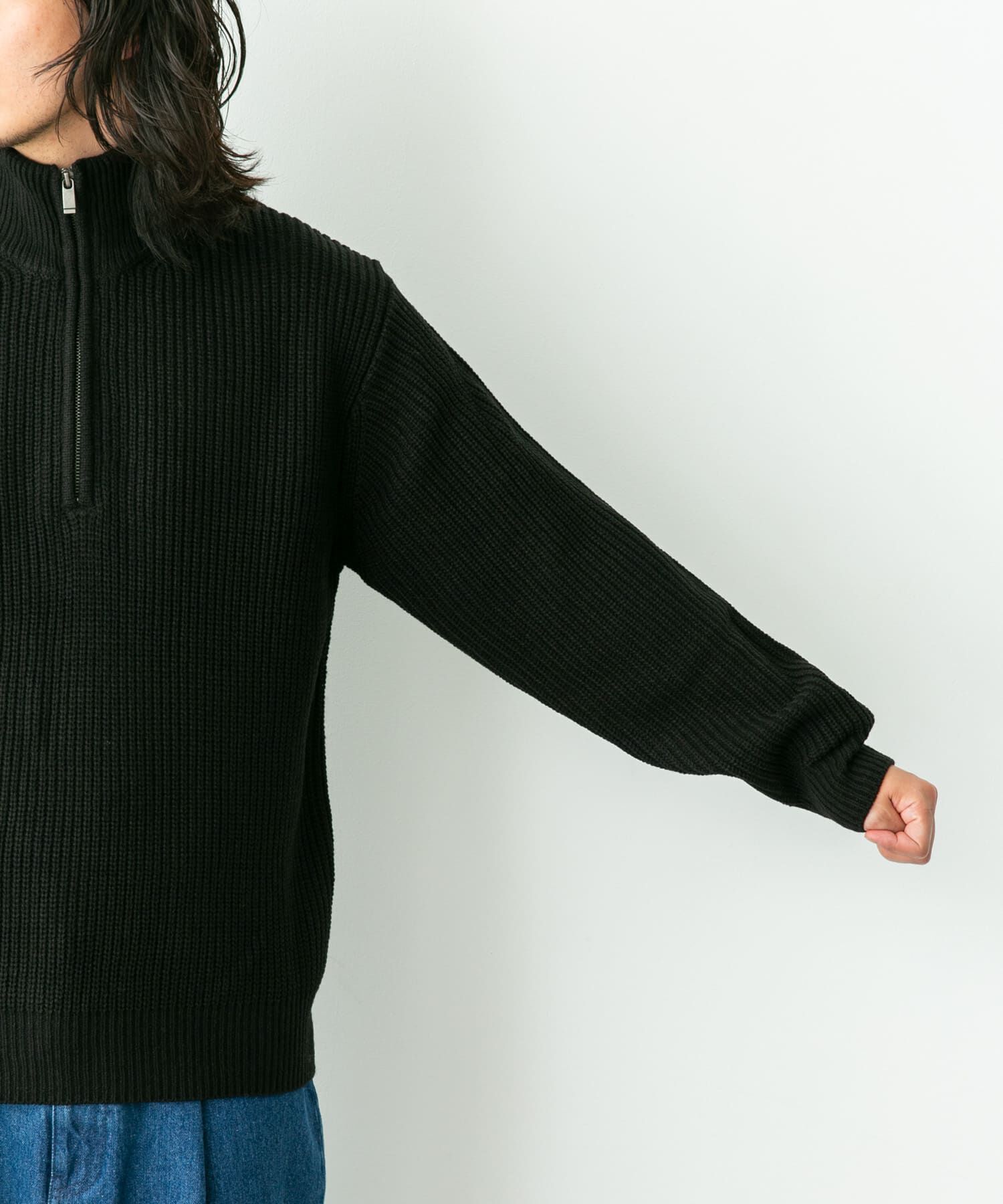 Sonny Label 「マルチサイズハーフジップニットプルオーバー」|ニット・セーター|