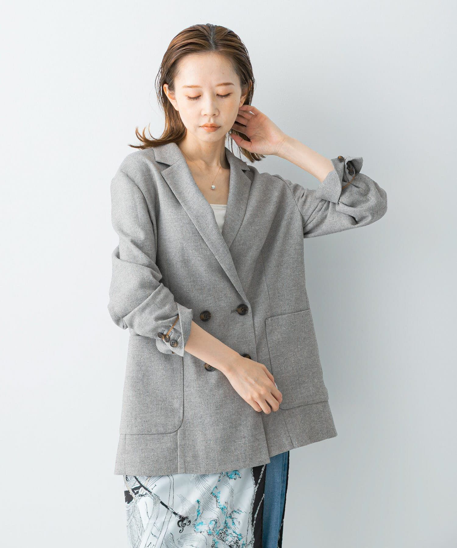 URBAN RESEARCH ROSSO「ツイードテーラードダブルジャケット」|その他|