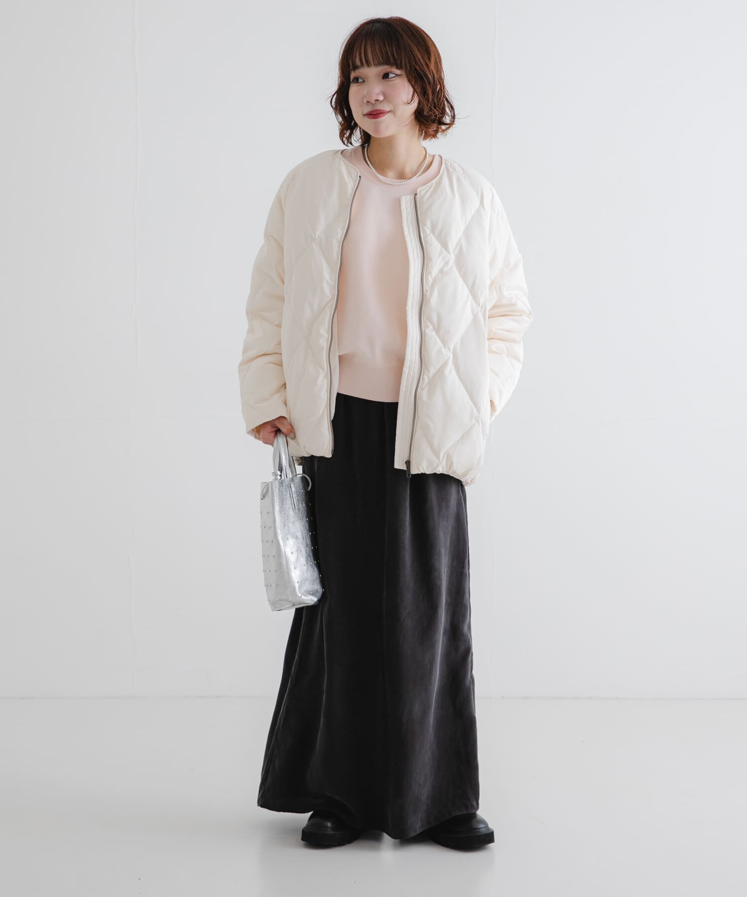 URBAN RESEARCH コクーンキルティングダウン　ホワイト free Sサイズ/WEB限定』コクーンキルティングダウン（URBAN RESEARCH