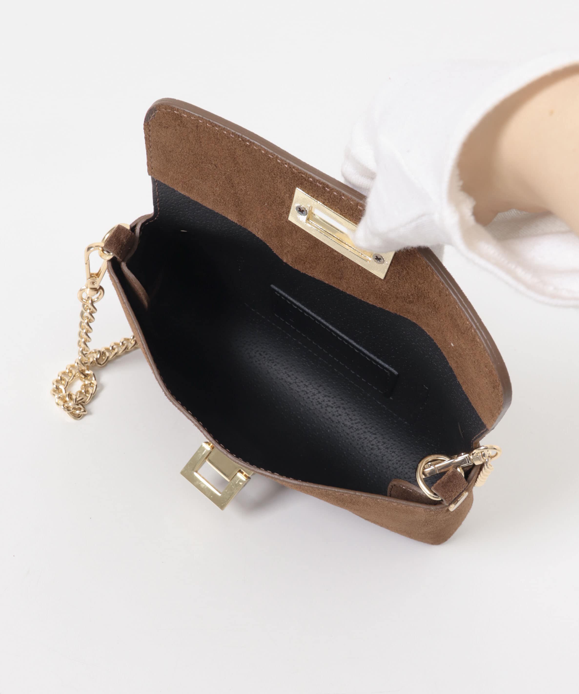 URBAN RESEARCH ROSSO「AULENTTI　スエードチェーンBAG」|ショルダー・メッセンジャー|