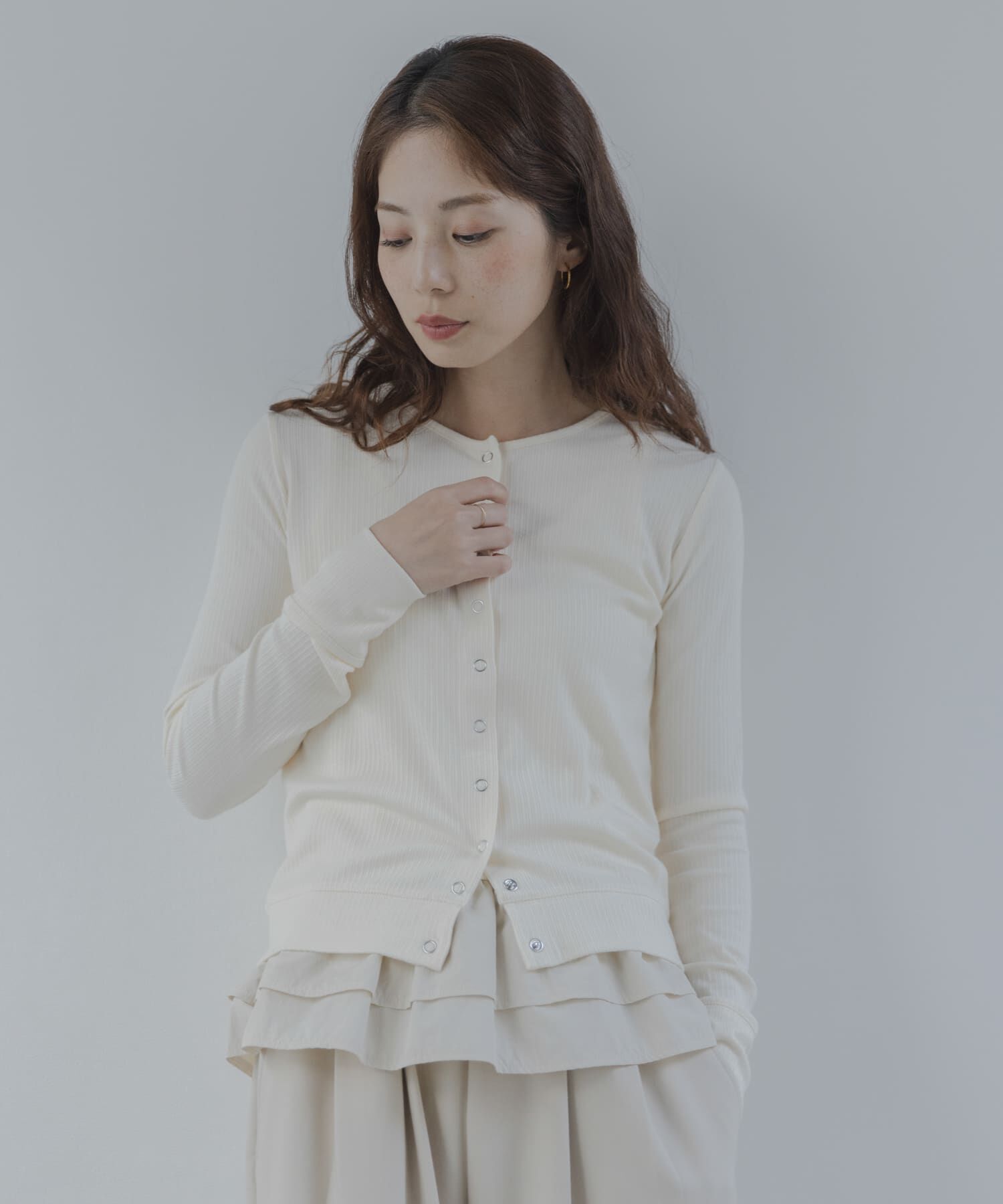 Sonny Label 「『WEB限定』裾フリルカットアンサンブル」|Tシャツ・カットソー|