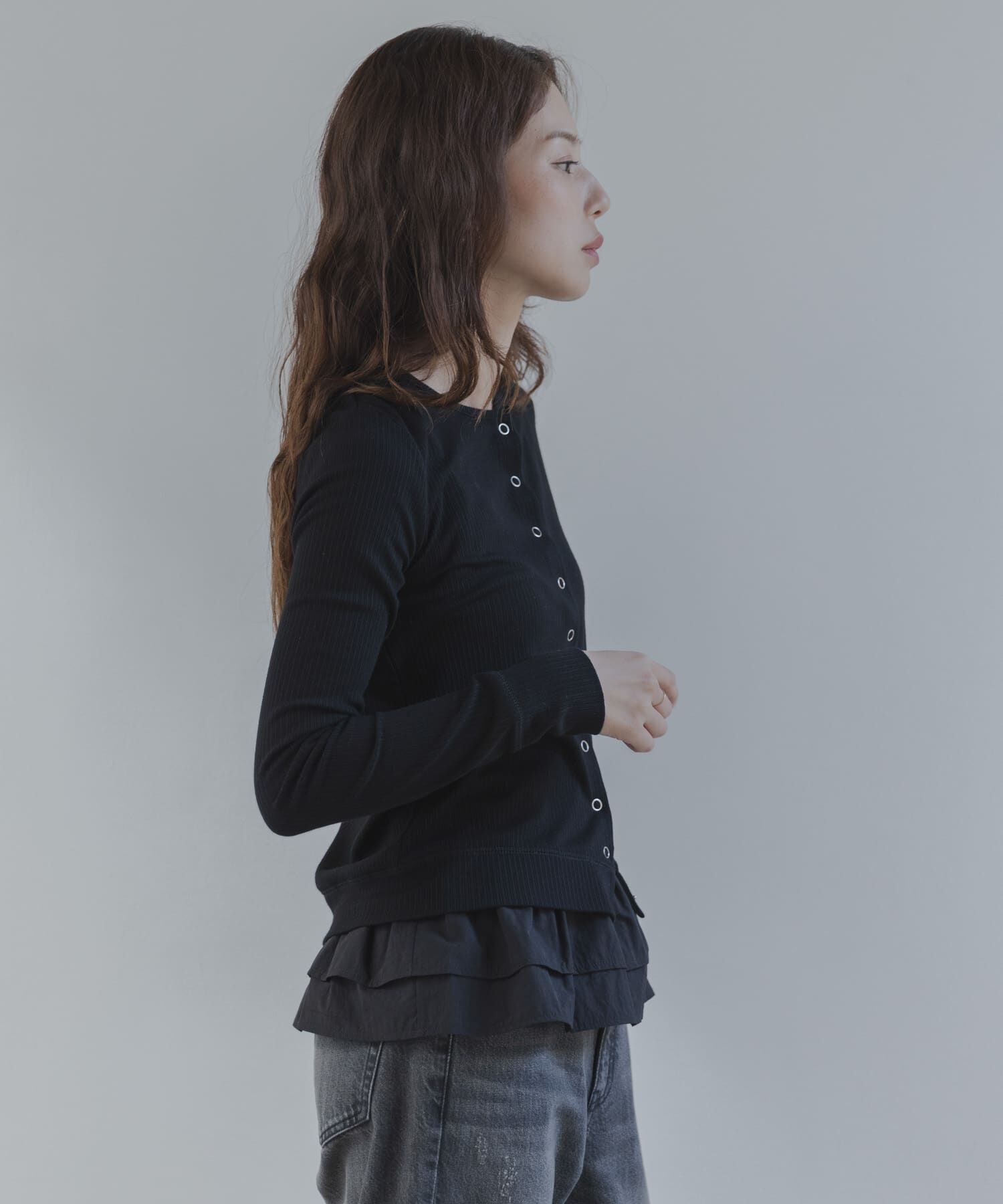 Sonny Label 「『WEB限定』裾フリルカットアンサンブル」|Tシャツ・カットソー|