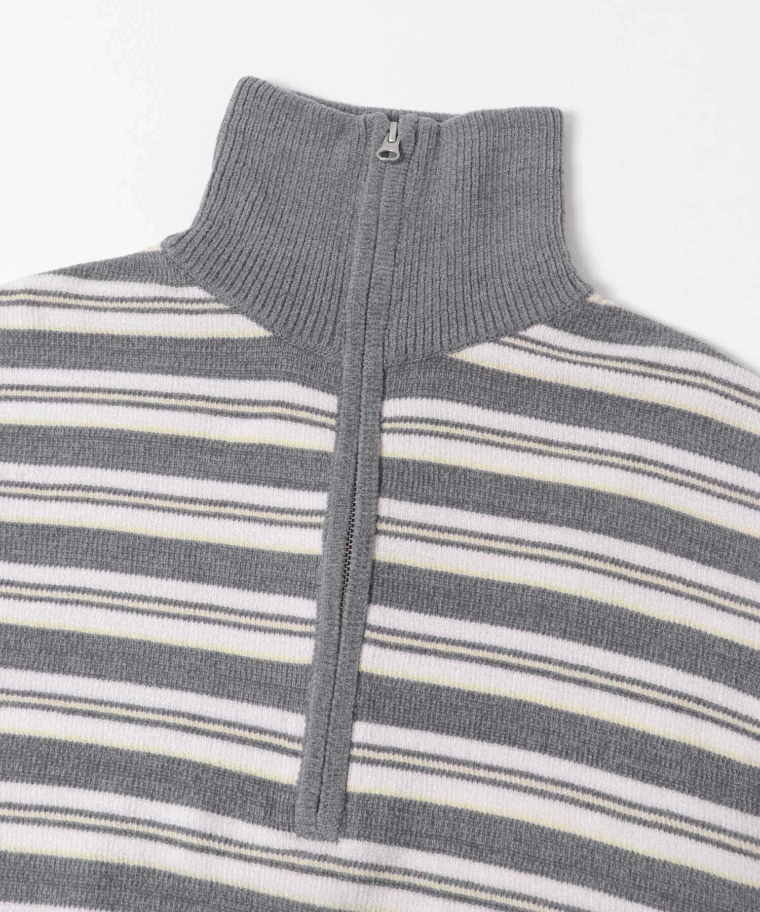 Sonny Label 「モールヤーンマルチボーダーハーフジッププルオーバー」|ニット・セーター|