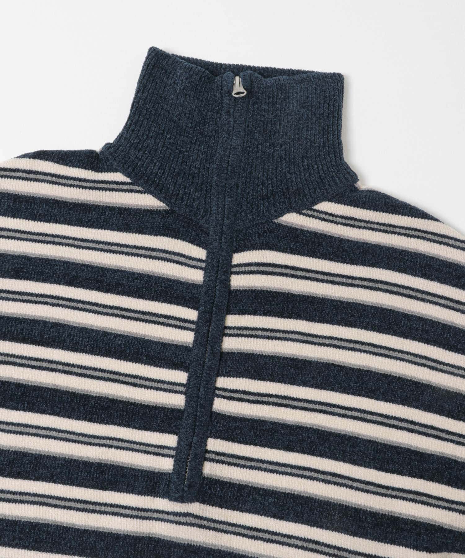 Sonny Label 「モールヤーンマルチボーダーハーフジッププルオーバー」|ニット・セーター|